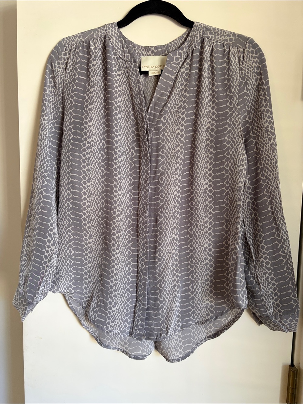 Cynthia Rowley 100%Silk top S